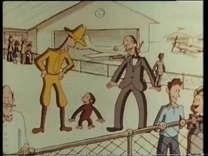 Nicke Nyfiken Går På Flyguppvisning