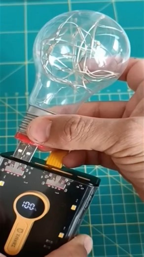 I Put LED Strips INSIDE an Old Bulb!💡 The Result is BEAUTIFUL! #shorts