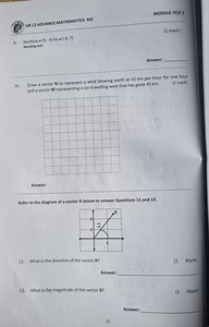 Multiply vector \vec{v} = (5, -4) by vector \vec{u} = (-8, 7)... | Filo