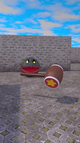 The Ultimate Monster Pacman Revenge! 😈🔨 #shorts #monsterpacman pacman #funny