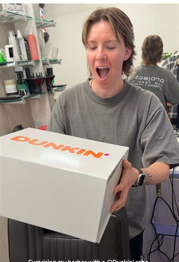 Surprising My Barber with a Dunkin' Robe