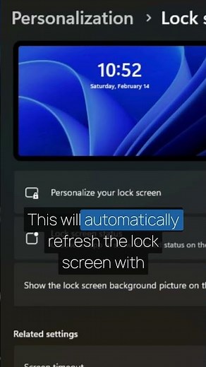 🖼️ How To Change Lock Screen Wallpaper Windows 11 - Windows Tutorial - Windows 11 How To | #Shorts