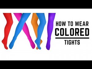 How to Wear Colored Tights