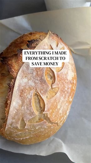 Lou Gibson | Because you can use packet mix and make your own sourdough! Even the smallest things made from scratch can save money. Let me know if you... | Instagram