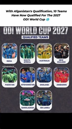 Those Teams Have Directly Qualified For CWC 2027 🥶 #cwc2027