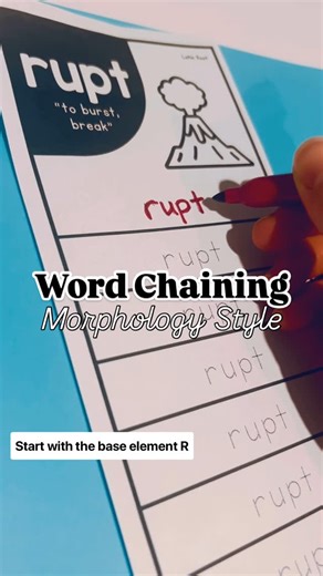 Michelle Sullivan • Science of Reading • Phonics & Morphology on Instagram: "Word Chaining — with MORPHEMES! Word to the wise: this must be pre planned! It’s not easy to word chain on the spot… and doing it with morphemes adds a new layer of complexity. You have a couple of options: 1️⃣ Say the MEANING of the morpheme being added. 🌟 For example: “Let’s add a suffix to indicate this happened in the past.” 2️⃣ An EASIER way to word chain is to explicitly spell out the morpheme being changed. 🌟Fo