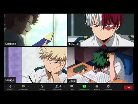 My Hero Academia ~ zoom study session with mha boys | lofi playlist