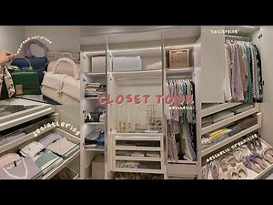 ♡extreme closet makeover + closet tour : aesthetic organising, *dream wardrobe*