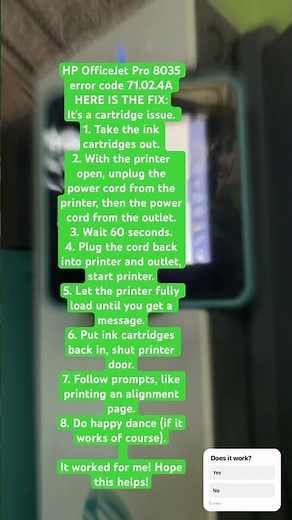 HP OfficeJet Pro 8035 error code 71.02.4A HERE IS THE FIX