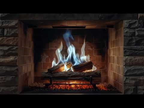 Bluish Hearth Fireplace Ambience for Deep Relaxation