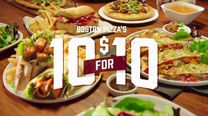 Just say 'no' to leftovers. 10 great options for only $10. See all 10! http://www.bostonpizza.com | Boston Pizza