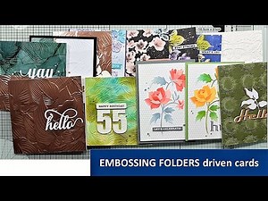 Embossing Folder Techniques | Altenew Lovely In Lace Collection | 3D embossing folders | 13 cards!