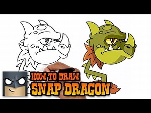How to Draw Snap Dragon | Plants vs Zombies (Art Tutorial) - Videos For Kids