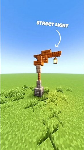 Quick and Easy to build Street Light in Minecraft! #MinecraftBuilds