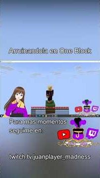 Arruinándola en One Block #minecraft #minecraftclips #twitch #twitchclips #vtuber #minecraftoneblock