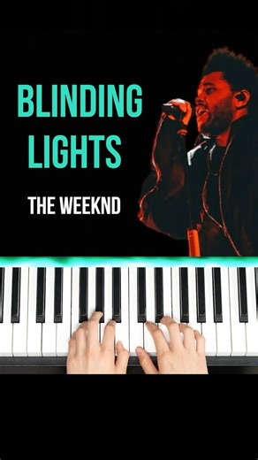 Blinding Lights - The Weeknd easy piano tutorial #theweeknd #blindinglights