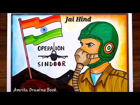 Operation Sindoor Explain by Drawing | Tribute to Pahalgam Attack Victims |Operation Sindoor Drawing