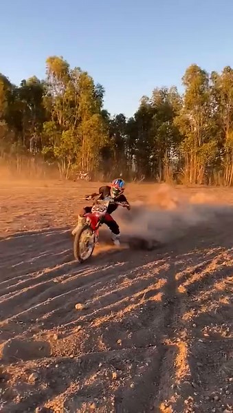 Dirt Bike Riding Techniques in Stunning Landscape