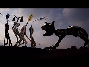 Siren Head, Traffic Light Head, Bell Head & Light Head VS MUTANT Cartoon Cat