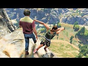 GTA 5 - Pushing NPC's off Cliffs (GTA 4 Style)