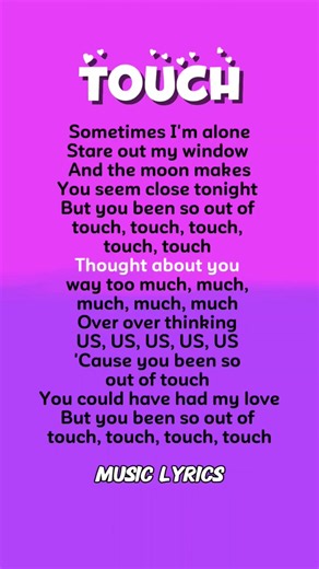 TOUCH SONG LYRICS - KATSEYE #katseye#lyrics #english #songlyrics #katseyeworld #trend #touch