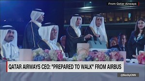 The CEO of Qatar Airways, talks to @BeckyCNN about the weakening ties between the airline and Airbus, while also discussing his opinions on Donald J. Trump: | CNN Connect the World