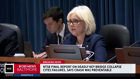 NTSB discusses probable cause of Baltimore Key Bridge collapse during hearing