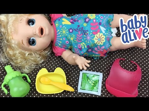 Feeding Baby Alive Happy Hungry Baby Peas Doll Food