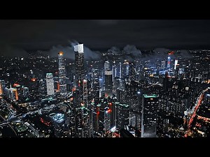 An Aerial View of futuristic Guangzhou City, China