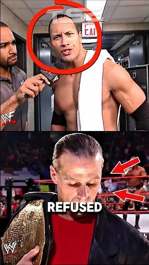 Why The Rock Refused to Wrestle Shawn Michaels 😳 #wwe