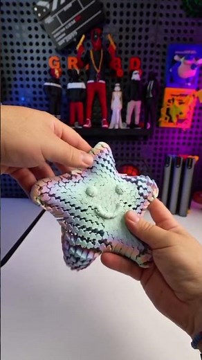 3D printed flexi starfish — oddly satisfying! ✨#3dprinting #flexitoy #starfish #satisfying #3dprint
