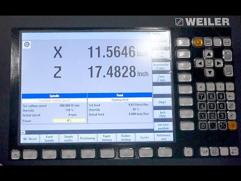 Weiler E Series CNC Lathe - Controller Overview