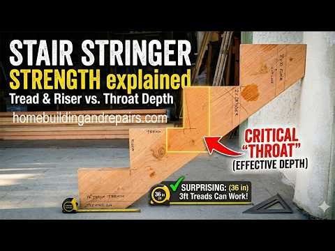 How Tread and Riser Sizes Affect Stair Stringer Strength