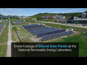 Single-Axis Bifacial PV Field Drone Footage
