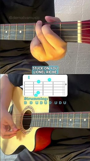 Stuck On You - Lionel Richie | Guitar Chords Tutorial For Beginners #shorts