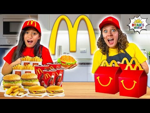 We OPENED Our Own McDonalds at Home! Pretend Play with Food Toys & More!