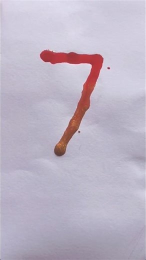 7 number drawing | drops bole magic tale 💧🎨 #shorts #art