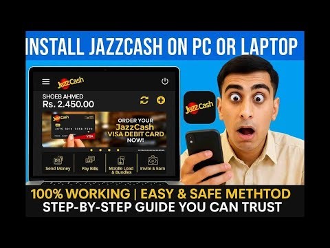 💻 JazzCash Account Laptop Se Kaise Banayein 🧾 Full Setup & Use Guide 2025 🔥