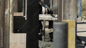 Pouring and smoothing concrete