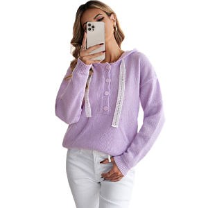 [Hot Item] Winter Long Sleeve Loose Women Ladies Pullover Knit Coat Sweater