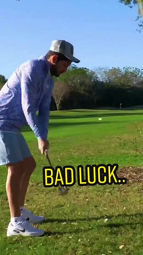 Golf Fail: Scared of the Tree! 🌳⛳️