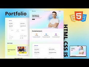 How to Create a Responsive Portfolio Website | HTML, CSS, JavaScript | Beginner Tutorial (2025 )