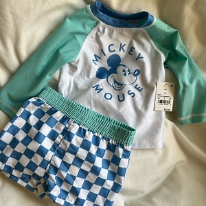 9 Month Baby Boy Mickey Mouse Swim Rashguard