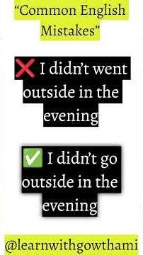 Common english mistakes #shorts
