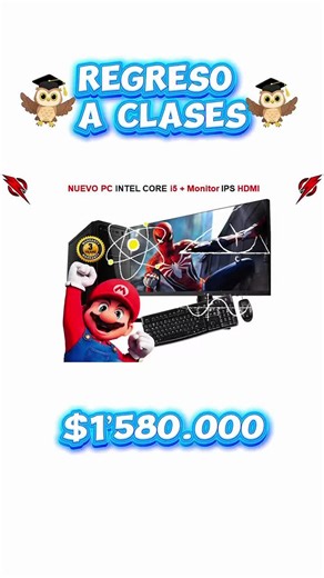 Computadores Bogota PC portatiles, Tienda Gamer 👨‍💻🎮 on Instagram: "Valor $1’580.000🌟✅❤️ Nuevo PC INTEL Core i5 Gtia 3 Años CONFIGURACIÓN COMPLETA: 🔍 Procesador INTEL Core i5 10400 up 3.6Ghz 6 Núcleos 12 Hilos Board Asrock H410 USB 3.2 up 64Gb de Ram Video Intel UHD Graphics 630 up 1.100Mhz Memoria Ram 8Gb DDR4 Almacenamiento SSD 512Gb 6Gb/s Fuente de poder 500Watts Torre ATX Black Monitor IPS 22” HDMI FULL HD Teclado USB y Mouse USB Valor $1’580.000 Garantía 3 Años 🚨 Envíos a todo el Pais