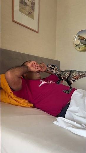 This T Rex Is MAD I Overslept 😂 #FunnyAnimals