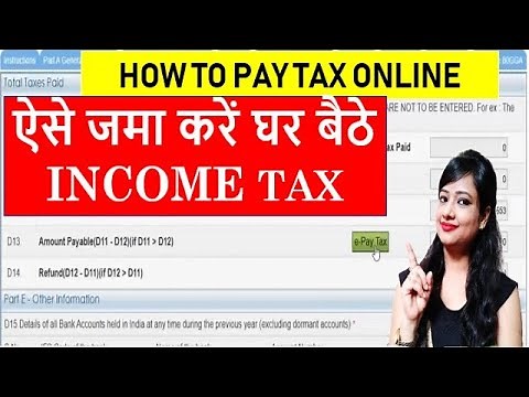 How to pay income tax online while filing income tax return, E-pay Tax online