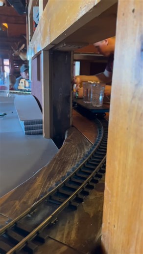 Model Trains Enthusiast on Instagram: "Pizza, burgers, and a train delivering drinks right to the table… this place turns dinner into a show 🚂🔥 #TrainLovers #ModelTrain #FamilyRestaurant #FoodieFinds #RestaurantExperience TrainLife FunDining TravelEats"