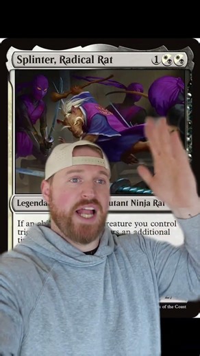 How did I NEVER notice that blue pip! Splinter might be GOATED! #mtg #mtgxtmnt #mtgambassador