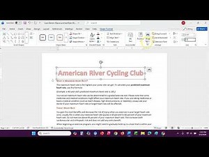 Word Ch 4 Guided Project 4-2, Steps 1 - 5
